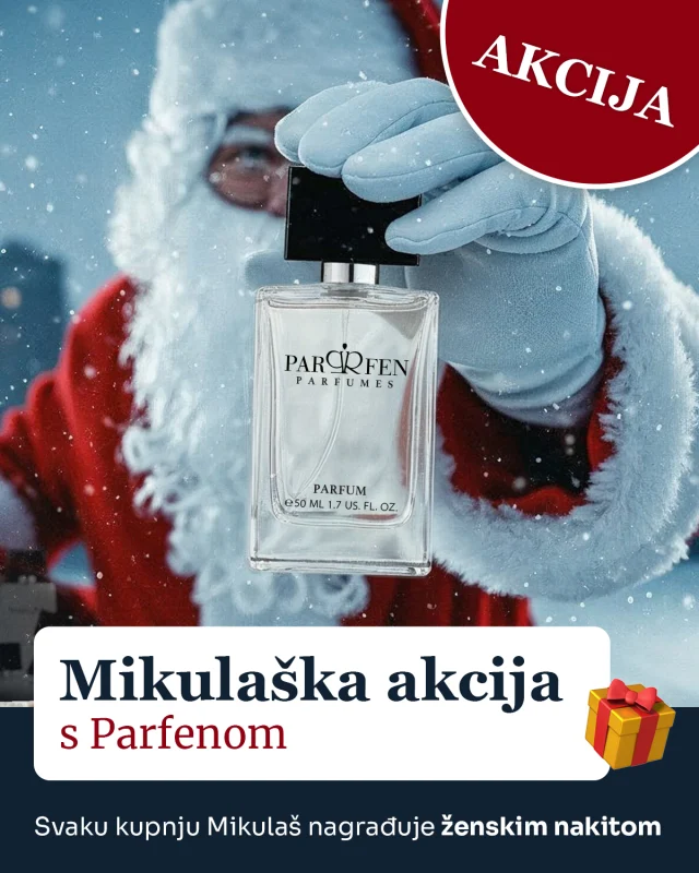🎄 Božić je pred vratima, a naš Parfen Mikulaš ima posebno iznenađenje za vas 😍 Razveselite svoje najmilije originalnim mirisnim poklonom i osvojite dodatne darove uz narudžbu 🎅 Za kupnju iznad:
35€: Ženski nakit
38€: Ženski nakit + besplatna dostava
45€: 2x Nakit + besplatna dostava

🎁 Ne propustite ovu akciju i kupujte povoljnije ✨ Sve prekrasne božićne poklone pronađite na www.parfens.hr