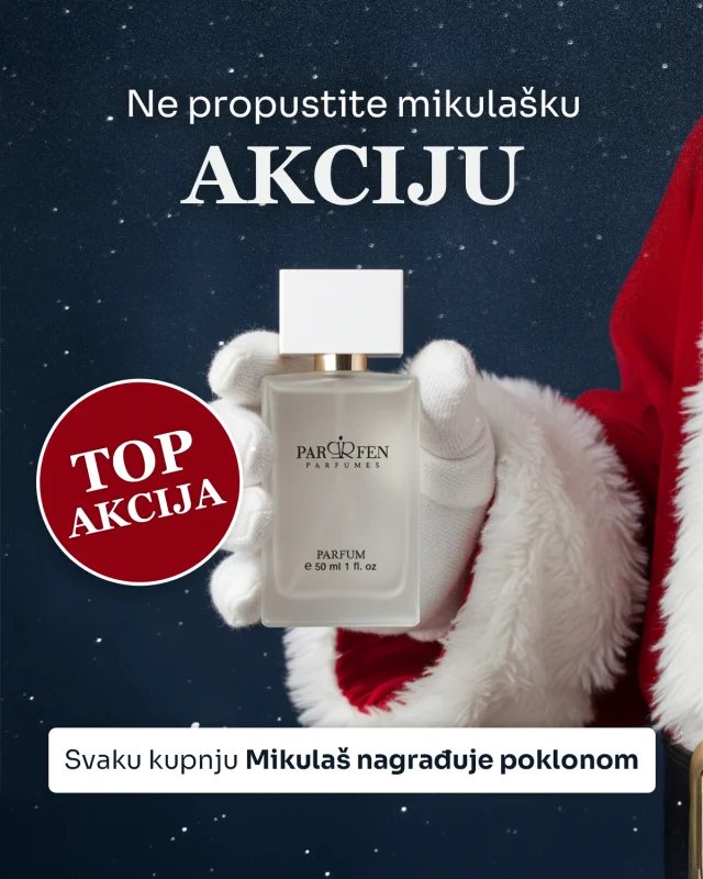 🎄 Božić je pred vratima, a naš Parfen Mikulaš ima posebno iznenađenje za vas 😍 Razveselite svoje najmilije originalnim mirisnim poklonom i osvojite dodatne darove uz narudžbu 🎅 Za kupnju iznad:
35€: Ženski nakit
38€: Ženski nakit + besplatna dostava
45€: 2x Nakit + besplatna dostava

🎁 Ne propustite ovu akciju i kupujte povoljnije ✨ Sve prekrasne božićne poklone pronađite na www.parfens.hr
